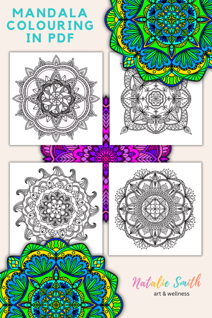 10 Mandala colouring in pdf sheets